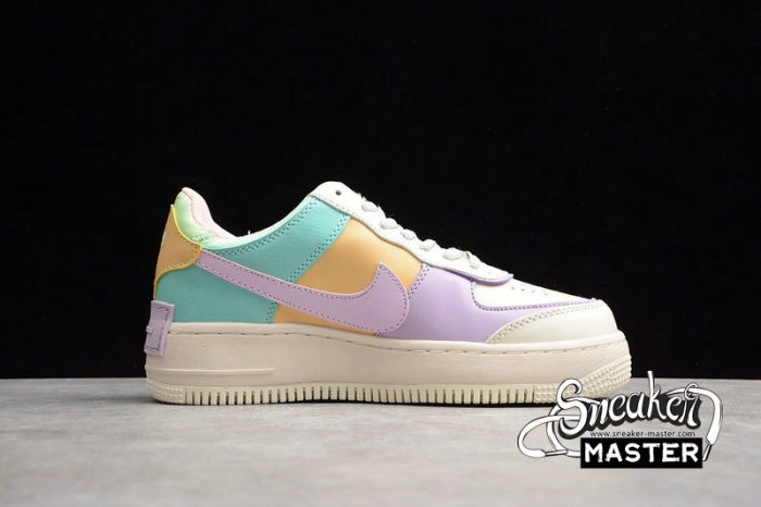 NIKE AIR FORCE 1 SHADOW PALE IVORY/CELESTIAL GOLD/TROPICAL TWIST CI0919-101