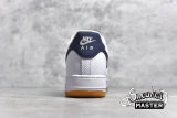 NIKE AIR FORCE 1 LOW OBSIDIAN GUM WHITE/UNIVERSITY RED-GUM MEDIUM BROWN-OBSIDIAN CI0057-100