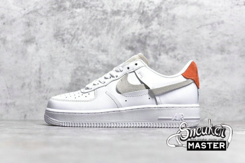 NIKE AIR FORCE 1 LOW 07 LXX VANDALIZED WHITE/PLATINUM TINT-GAME ROYAL-HABANERO RED 898889-103