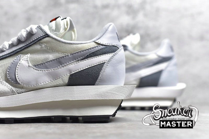 NIKE SACAI X LDWAFFLE SUMMIT WHITE/WHITE-WOLF GREY-BLACK BV0073-100