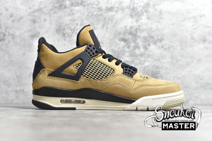 NIKE AIR JORDAN 4 RETRO MUSHROOM MUSHROOM/BLACK-FOSSIL-PALE IVORY AQ9129-200