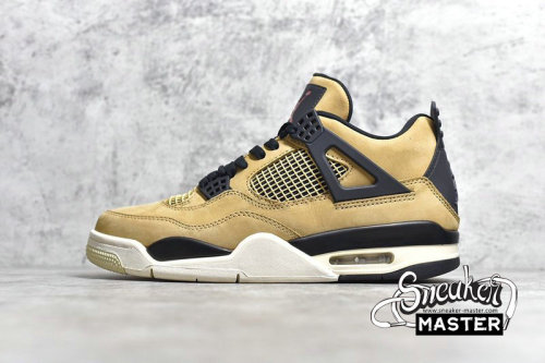 NIKE AIR JORDAN 4 RETRO MUSHROOM MUSHROOM/BLACK-FOSSIL-PALE IVORY AQ9129-200