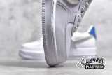 NIKE AIR FORCE 1 LOW 07 LXX VANDALIZED WHITE/PLATINUM TINT-GAME ROYAL-HABANERO RED 898889-103