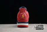 NIKE AIR JORDAN 4 RETRO FIBA GYM RED/WHITE-METALLIC GOLD-OBSIDIAN CI1184-617