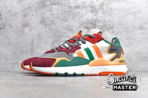 ADIDAS NITE JOGGER BOOST SHOES CLOUD WHITE/MULTI-COLOR EG1688