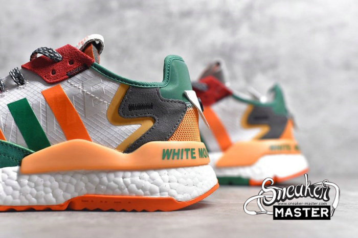 ADIDAS NITE JOGGER BOOST SHOES CLOUD WHITE/MULTI-COLOR EG1688