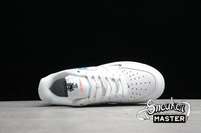 NIKE AIR FORCE 1 LOW FLYLEATHER QS X STEVEN HARRINGTON EARTH DAY WHITE/BLACK-HYPER CRIMSON CI5545-100