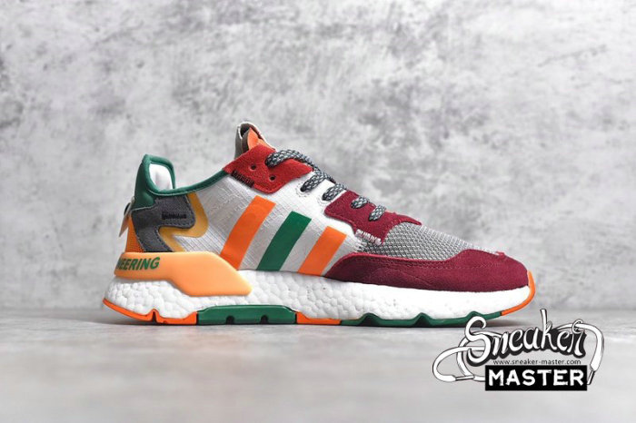 ADIDAS NITE JOGGER BOOST SHOES CLOUD WHITE/MULTI-COLOR EG1688