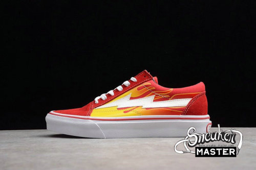 VANS REVENGE X STORM OLD SKOOL RED FLAME RED/WHITE/YELLOW REVS009
