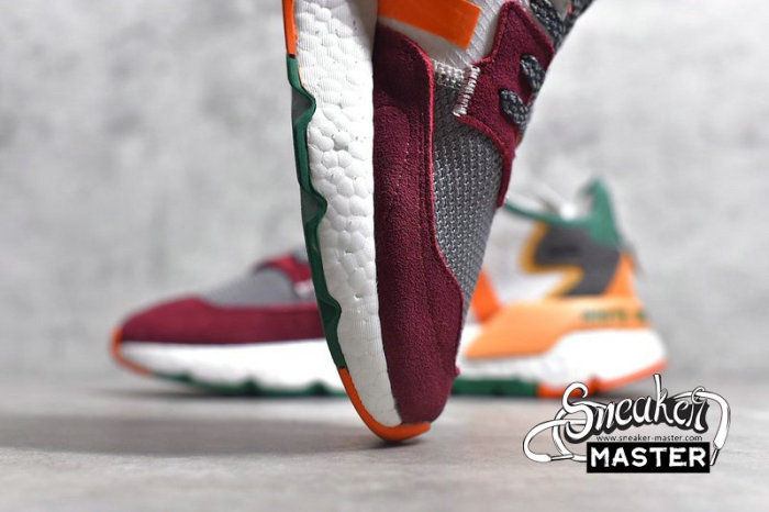 ADIDAS NITE JOGGER BOOST SHOES CLOUD WHITE/MULTI-COLOR EG1688