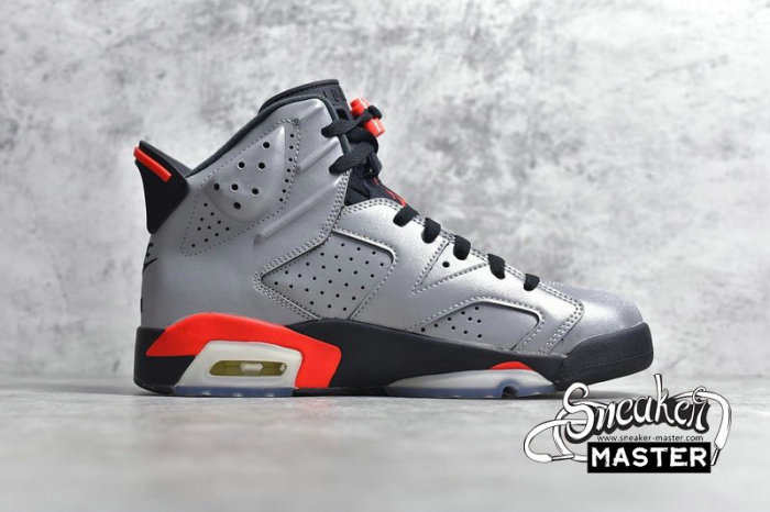 NIKE AIR JORDAN 6 RETRO SP REFLECTIONS OF A CHAMPION REFLECT SILVER/INFRARED-BLACK CI4072-001