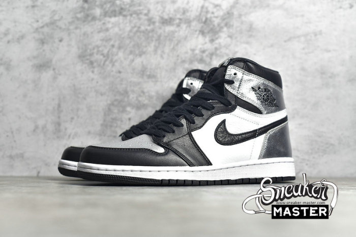 NIKE AIR JORDAN 1 RETRO HIGH OG SILVER TOE BLACK/METALLIC SILVER/WHITE/BLACK CD0461-001