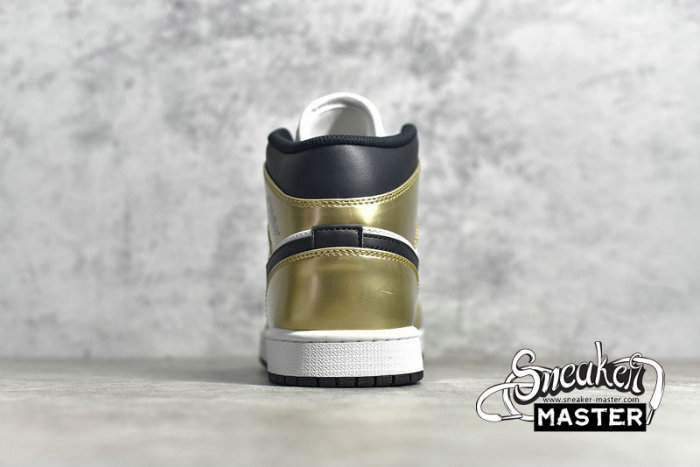 NIKE AIR JORDAN 1 MID SE METALLIC GOLD/BLACK/WHITE/BLACK DC1419-700