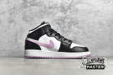 NIKE AIR JORDAN 1 MID GS WHITE/LIGHT ARCTIC PINK/BLACK 555112-103
