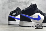 NIKE AIR JORDAN 1 MID GS BLACK/RACER BLUE/WHITE 554725-084