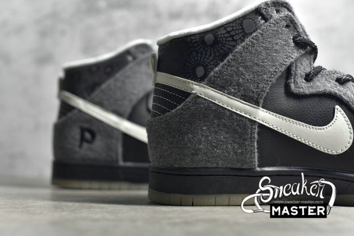 NIKE DUNK HIGH SB PREMIER PEATOSKEY DARK CHARCOAL/WHITE-LT GRPHT 645986-010