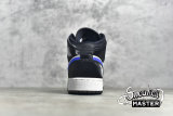 NIKE AIR JORDAN 1 MID GS BLACK/RACER BLUE/WHITE 554725-084