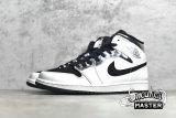 NIKE AIR JORDAN 1 MID WHITE/SILVER/BLACK 554724-121