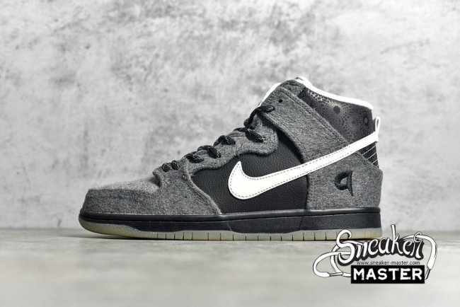 NIKE DUNK HIGH SB PREMIER PEATOSKEY DARK CHARCOAL/WHITE-LT GRPHT 645986-010