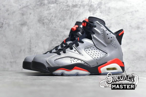 NIKE AIR JORDAN 6 RETRO SP REFLECTIONS OF A CHAMPION REFLECT SILVER/INFRARED-BLACK CI4072-001
