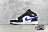 NIKE AIR JORDAN 1 MID GS BLACK/RACER BLUE/WHITE 554725-084