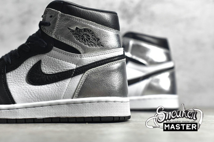 NIKE AIR JORDAN 1 RETRO HIGH OG SILVER TOE BLACK/METALLIC SILVER/WHITE/BLACK CD0461-001