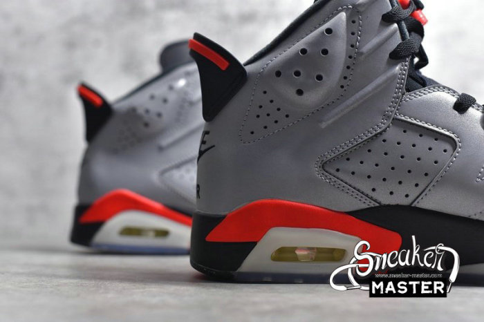 NIKE AIR JORDAN 6 RETRO SP REFLECTIONS OF A CHAMPION REFLECT SILVER/INFRARED-BLACK CI4072-001