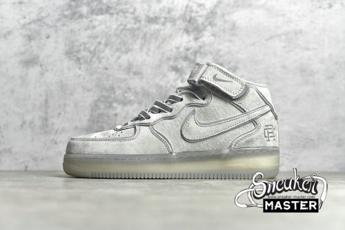 NIKE AIR FORCE 1 MID REIGNING CHAMP GREY/SILVER REFLECTIVE GB1228-185