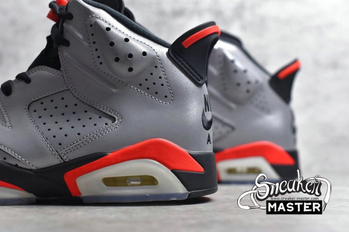 NIKE AIR JORDAN 6 RETRO SP REFLECTIONS OF A CHAMPION REFLECT SILVER/INFRARED-BLACK CI4072-001