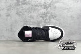 NIKE AIR JORDAN 1 MID GS WHITE/LIGHT ARCTIC PINK/BLACK 555112-103