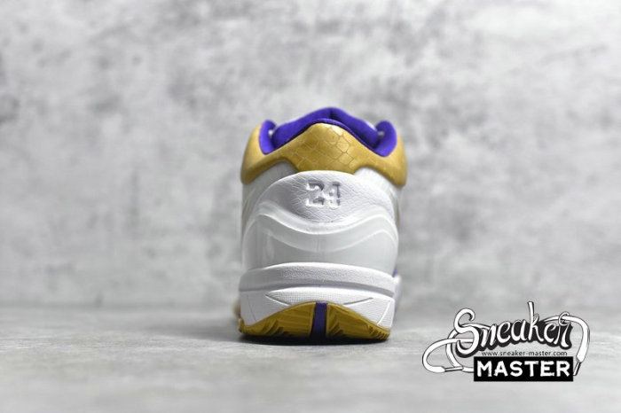 NIKE ZOOM KOBE 4 MLK WHITE/METALLIC GOLD-VARSITY PURPLE 344335-171
