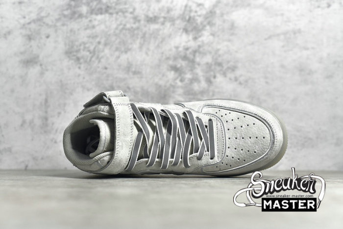 NIKE AIR FORCE 1 MID REIGNING CHAMP GREY/SILVER REFLECTIVE GB1228-185