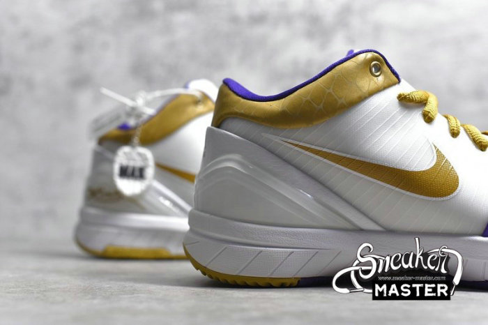 NIKE ZOOM KOBE 4 MLK WHITE/METALLIC GOLD-VARSITY PURPLE 344335-171