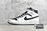 NIKE AIR JORDAN 1 MID WHITE/SILVER/BLACK 554724-121