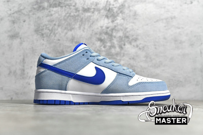 NIKE SB DUNK LOW WHITE/LIGHT BLUE/ROYAL BLUE 854866-009