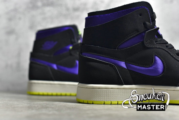NIKE AIR JORDAN 1 HIGH ZOOM HALLOWEEN BLACK/COURT PURPLE/LEMON VENOM/SAIL CT0979-001