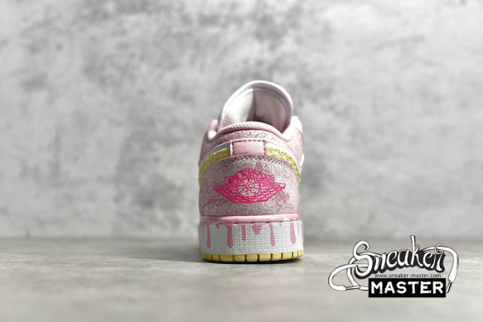 NIKE AIR JORDAN 1 LOW GS STRAWBERRY ICE CREAM ARCTIC PUNCH/PALE VANILLA/WHITE CW7104-601
