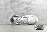 NIKE AIR JORDAN 1 MID SE GS SWOOSH LOGO GREY CAMO WHITE/PHOTON DUST/GREY FOG DD3235-100