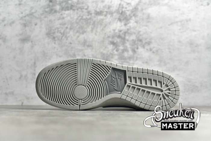 NIKE SB DUNK HIGH METALLIC SILVER/LIGHT GREY/BLACK 313171-036