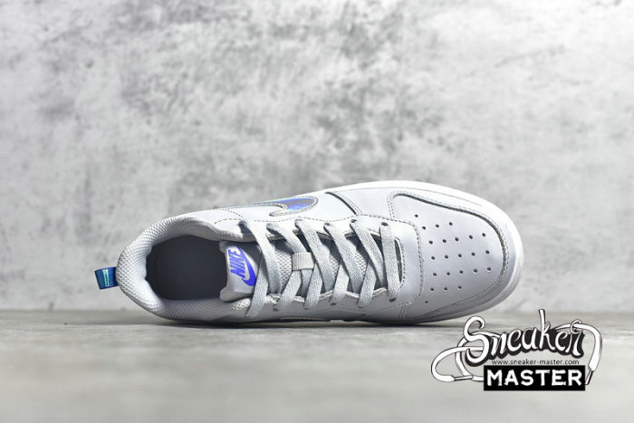 NIKE COURT BOROUGH LOW 2 FP GS BLAU JUNIOR HAZE BLUE/WHITE/SILVER CJ2239-401