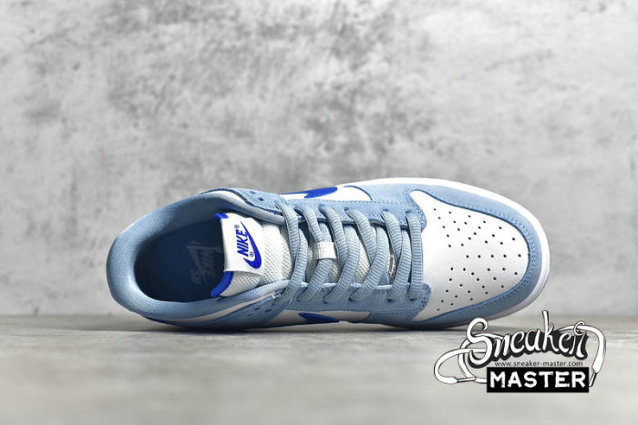 NIKE SB DUNK LOW WHITE/LIGHT BLUE/ROYAL BLUE 854866-009