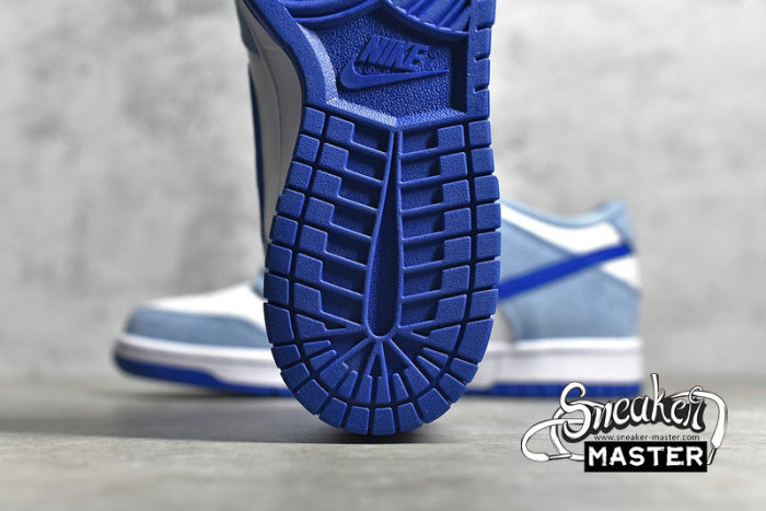 NIKE SB DUNK LOW WHITE/LIGHT BLUE/ROYAL BLUE 854866-009