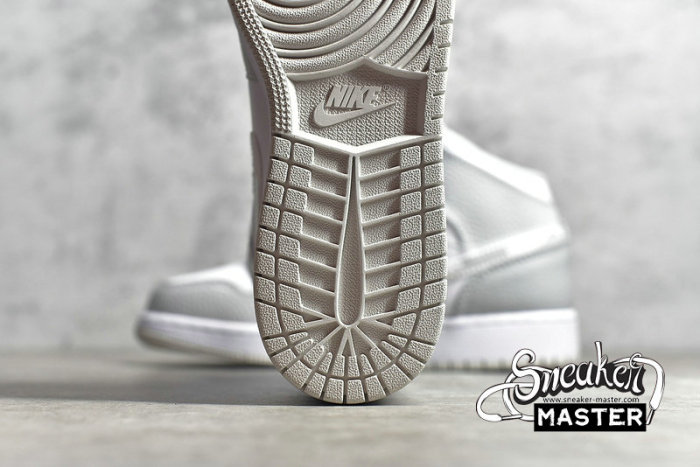 NIKE AIR JORDAN 1 MID SE GS SWOOSH LOGO GREY CAMO WHITE/PHOTON DUST/GREY FOG DD3235-100