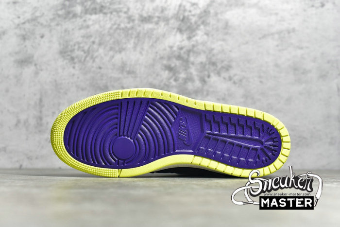 NIKE AIR JORDAN 1 HIGH ZOOM HALLOWEEN BLACK/COURT PURPLE/LEMON VENOM/SAIL CT0979-001