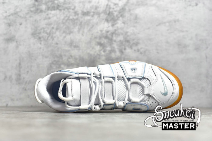 NIKE AIR MORE UPTEMPO GS OCEAN BLISS WHITE/NOISE AQUA-GUM LIGHT BROWN-OCEAN BLISS 415082-107