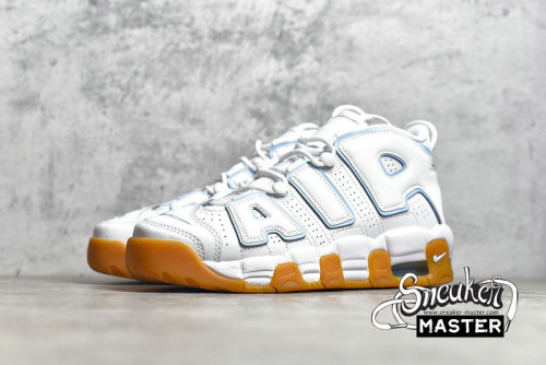 NIKE AIR MORE UPTEMPO GS OCEAN BLISS WHITE/NOISE AQUA-GUM LIGHT BROWN-OCEAN BLISS 415082-107
