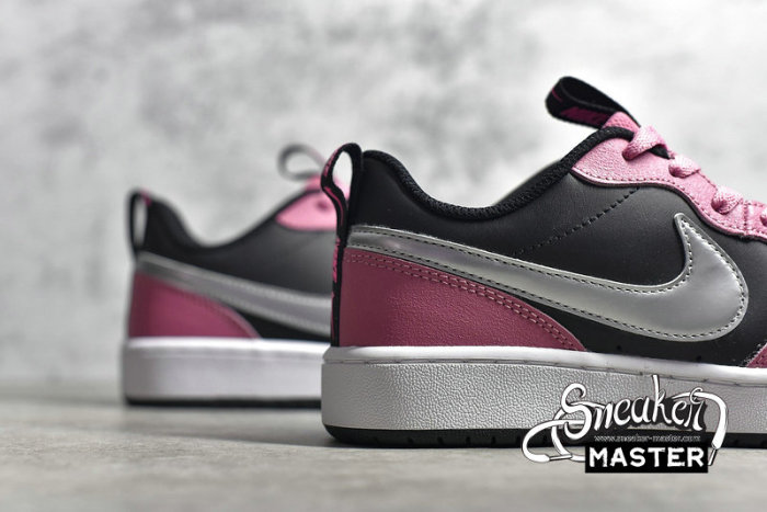NIKE COURT BOROUGH LOW 2 SE GS DESERT BERRY/METALLIC SILVER/BLACK CT3964-600