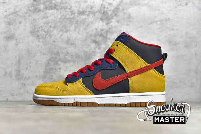 NIKE DUNK HIGH PREMIUM SB REESE FORBES DARK OBSIDIAN/VARSITY RED-MPL 313171-400