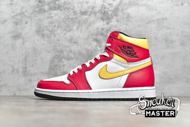 NIKE AIR JORDAN 1 RETRO HIGH OG LIGHT FUSION RED/WHITE/LASER ORANGE/BLACK 555088-603