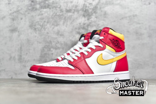 NIKE AIR JORDAN 1 RETRO HIGH OG LIGHT FUSION RED/WHITE/LASER ORANGE/BLACK 555088-603